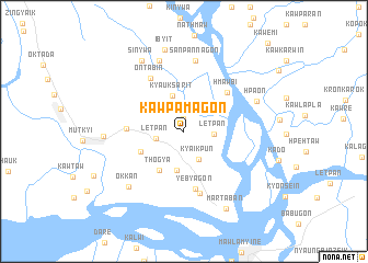 map of Kawpamagon