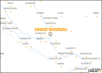 map of Kawrat Bin Ḩadaj