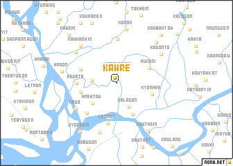 map of Kawrè