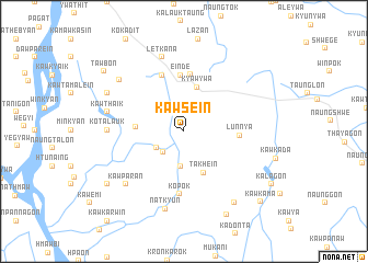 map of Kawsein
