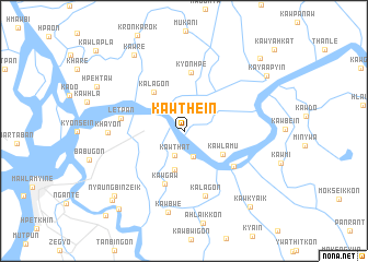 map of Kawthein