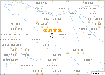 map of Kawtodaw