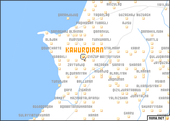 map of Kāwur Qirān