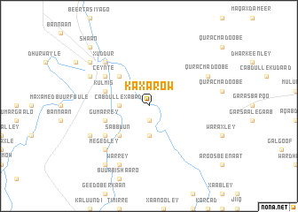 map of Kaxarow