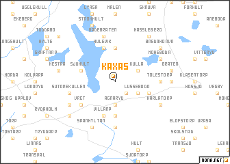 map of Käxås