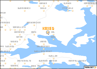 map of Käxed
