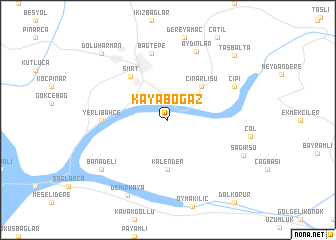 map of Kayaboğaz