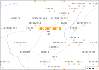 map of Kayakounda