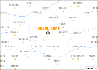 map of Kayalıdere