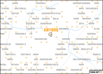 map of Kayane