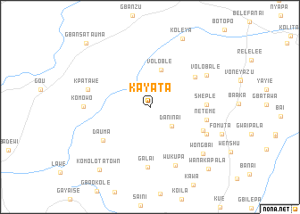 map of Kayata