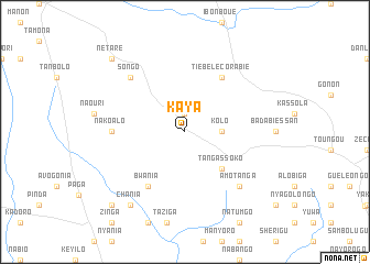 map of Kaya