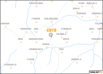 map of Kaya