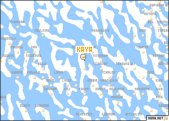 map of Kaya