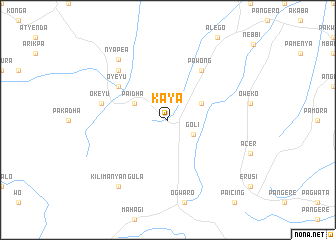 map of Kaya