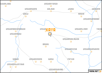 map of Kaya