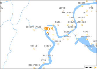 map of Kaya