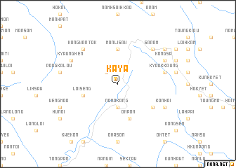 map of Kāyā