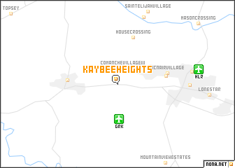map of Kay Bee Heights