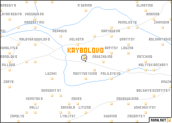 map of Kaybolovo