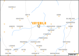 map of Kayébila