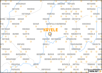 map of Kayele