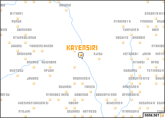 map of Kayensiri