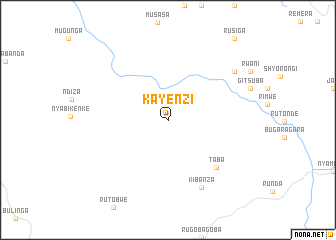 map of Kayenzi