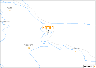 map of Kayen