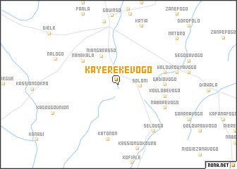 map of Kayéré-Kévogo