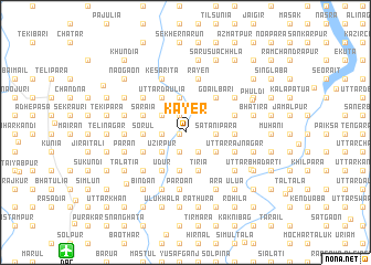 map of Kayer