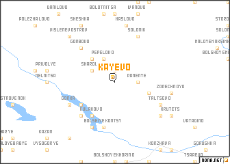 map of Kayevo