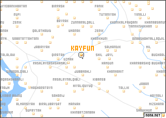 map of Kayfūn