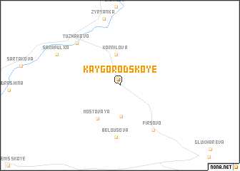 map of Kaygorodskoye