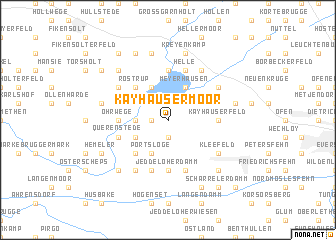 map of Kayhausermoor