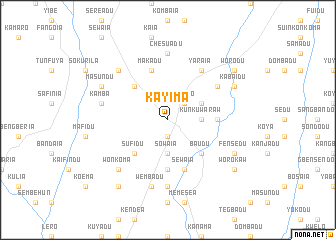 map of Kayima