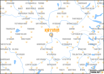 map of Kayin-in