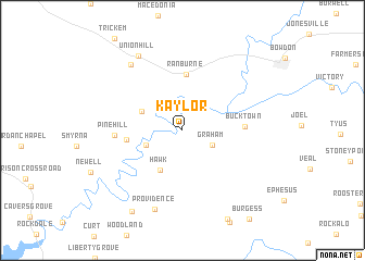 map of Kaylor