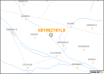 map of Kaymazyayla