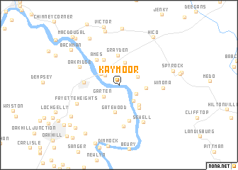 map of Kaymoor