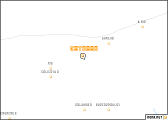 map of Kaynaan