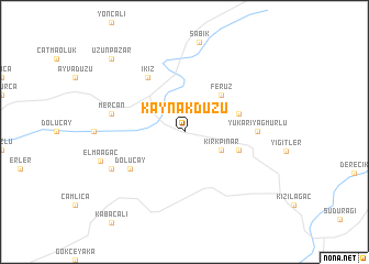 map of Kaynakdüzü