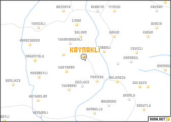 map of Kaynaklı