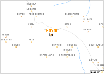 map of Kaynī