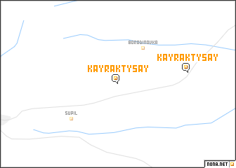 map of Kayraktysay