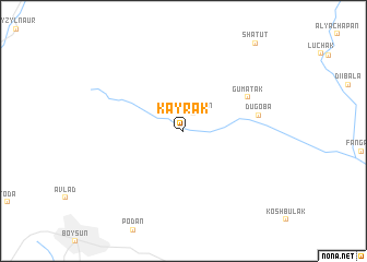 map of Kayrak