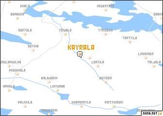 map of Käyrälä