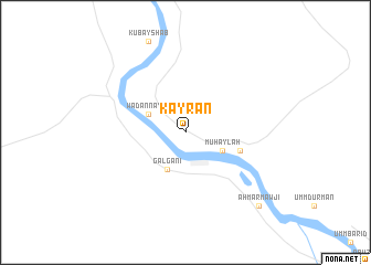 map of Kayrān