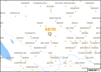 map of Kayri