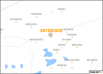 map of Kaysakovo